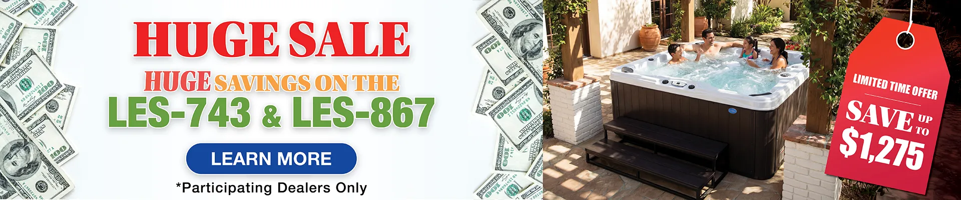 Calspas hot tub being used in a family setting - Concord